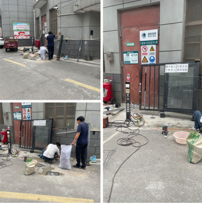 修復(fù)大門除隱患，確保住戶安全出行